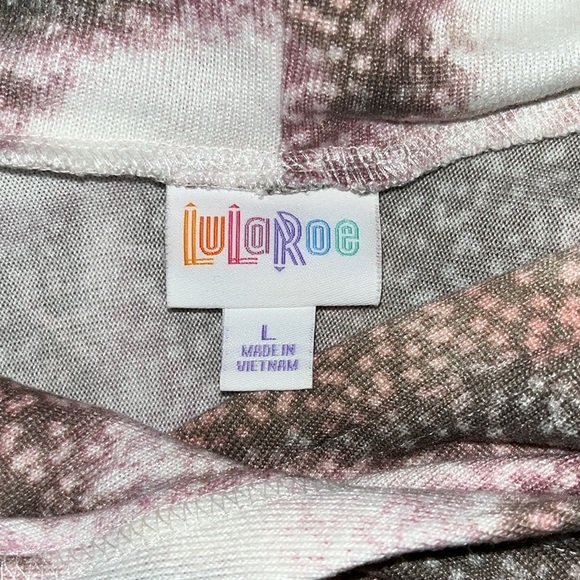 LuLaRoe Size L Star Constellation Galaxy Long Sleeve Amber Hoodie Sweatshirt - Picture 5 of 5